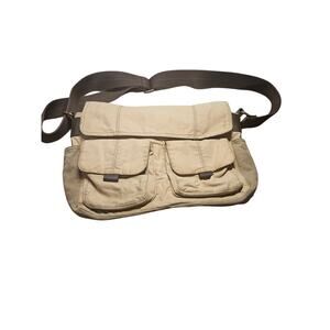 Fossil Excursion Small Messenger Bag Tan Canvas
